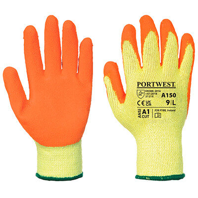 Portwest orange gloves
