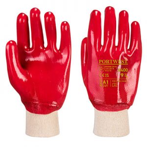 red heat resistant gloves