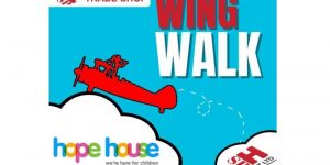 leaflet for wing walk charity event