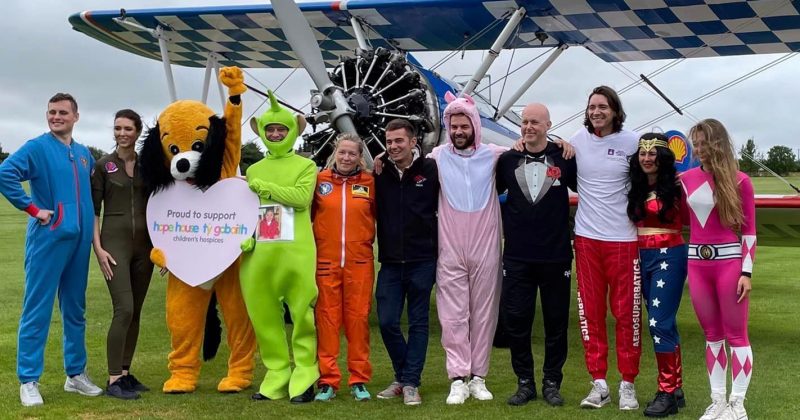 Celebrating Sky-High Success: Wing Walk with Harry Potter Star Raises £16,000 for Hope House & Ty Gobaith